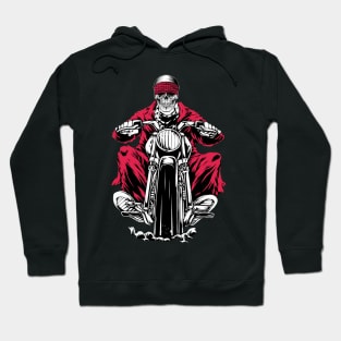 Skeleton riding a motorbike Hoodie